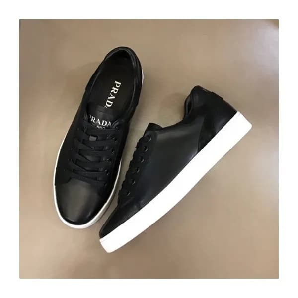 프라다 남성 클래식 블랙 스니커즈 - Mens Black Sneakers - pra0272… - 1