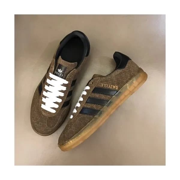 구찌 남/녀 클래식 카키 스니커즈- Unisex Khaki Sneakers - guc049… - 1