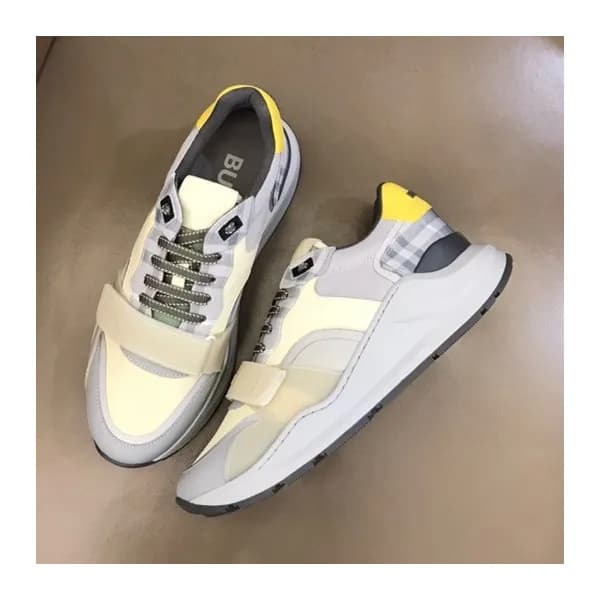 버버리 남성 벨크로 퍼플 스니커즈 - Mens Purple Sneakers - bur044… - 1