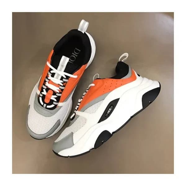 디올 남/녀 오블리크 오렌지 스니커즈 - Unisex Orange Sneakers - di… - 1
