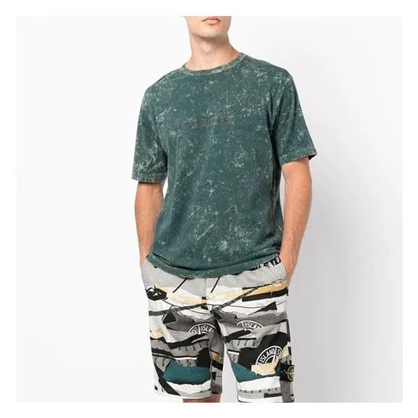 스톤아일랜드 남성 그린 크루넥 반팔티 - Mens Green Tshirts - sto047… - 1