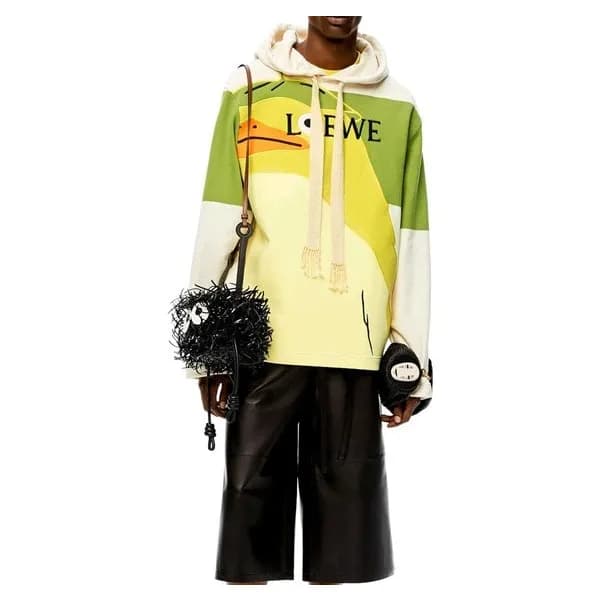 로에베 남성 블랙 가죽 반바지 - Mens Black Half-pants - loe0644… - 1
