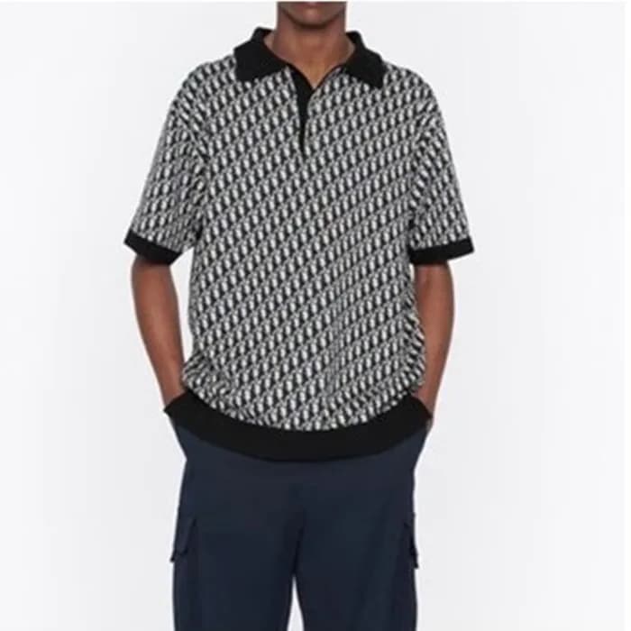디올 남성 블랙 크루넥 반필티 - Dior Mens Black Tshirts - dio02… - 1