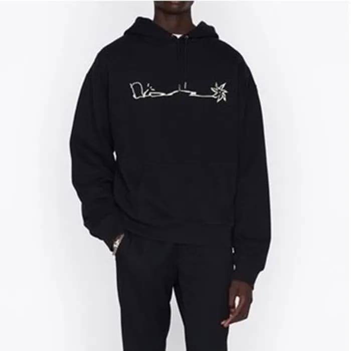 디올 남자 베이직 블랙 후드티 - Dior Mens Black Hoodie - di851x - 1