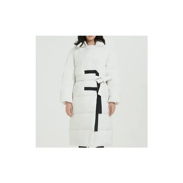 질샌더 여성 구스다운 화이트 롱패딩 - Jil Sander Womens White Padd… - 1