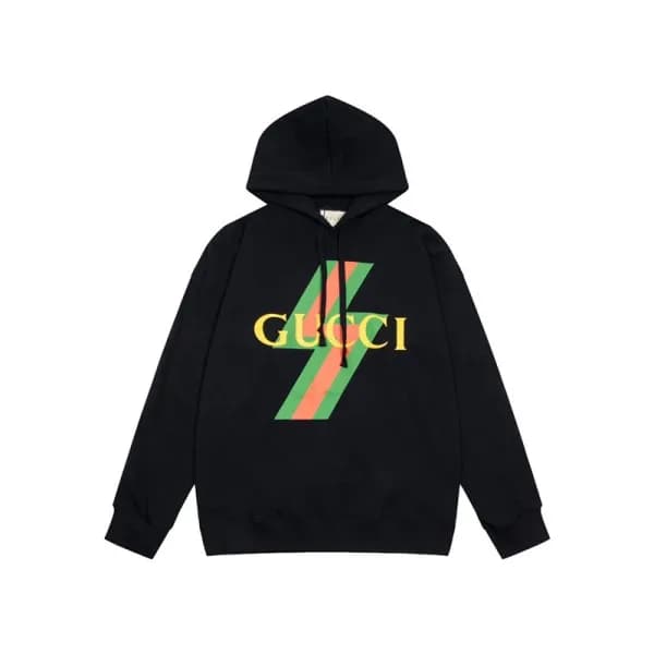 구찌 남/녀 트렌디 블랙 후드티 - Gucci Unisex Black Hoodie - g… - 1