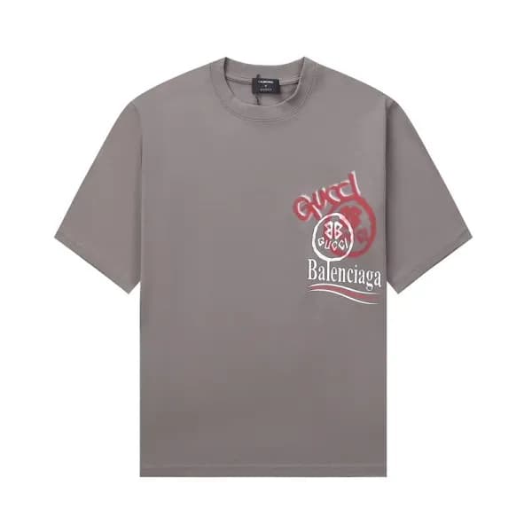 구찌 남성 그레이 크루넥 반팔티 - Gucci Mens Gray Short sleeved … - 1