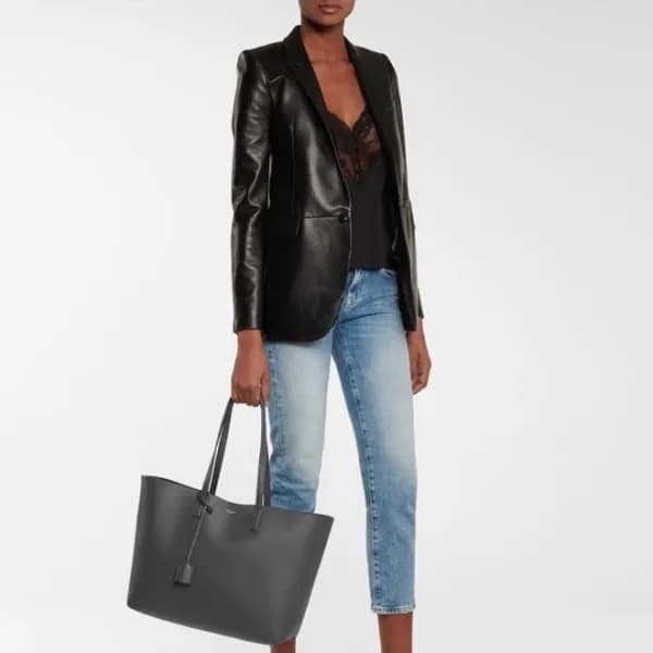 입생로랑 여성 그레이 쇼핑백 - Saint Laurent Womens Gray Shoppi… - 1