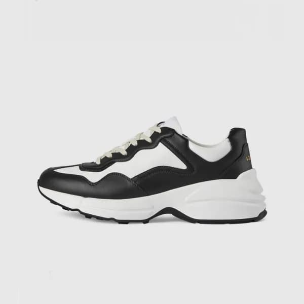 구찌 남/녀 블랙 라이톤 - Gucci Unisex Black Sneakers- gu691… - 1