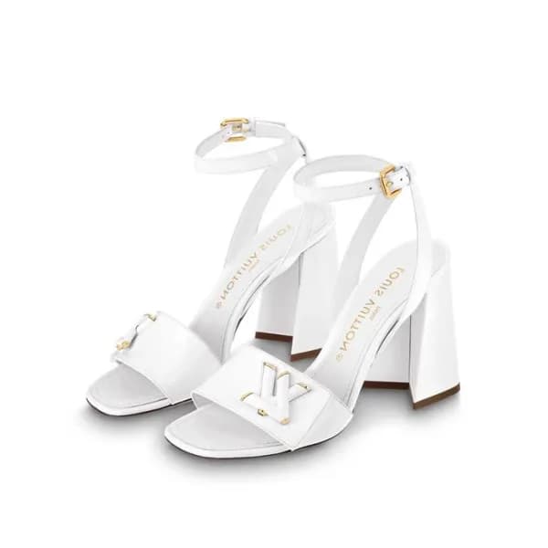 루이비통 여성 화이트 샌들 - Louis vuitton Womens White Sandal… - 1