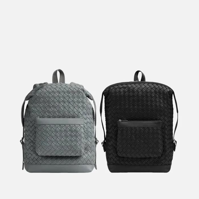 보테가베네타 남성 레더 인트레치아토 백팩 【매장-550만원대】 - Bottega venet… - 1
