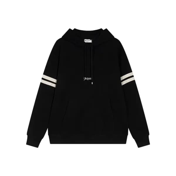 입생로랑 남성 캐쥬얼 블랙 후드티 - Saint laurent Mens Black Hood… - 1
