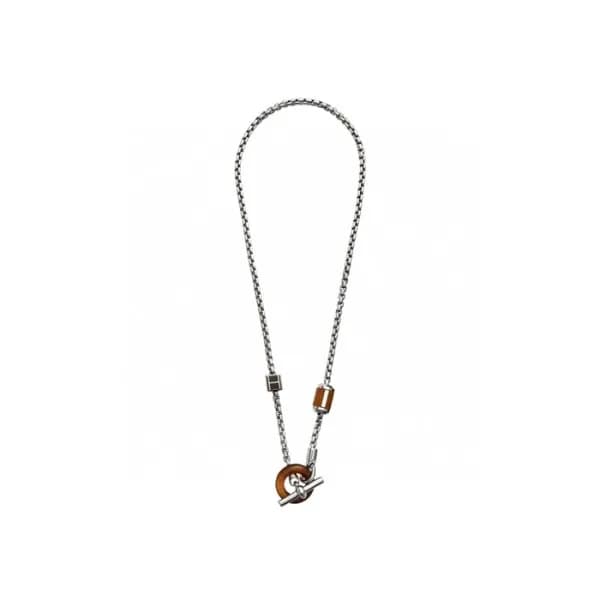 에르메스 남성 화이트 골드 목걸이 - Hermes Mens White Gold Neckla… - 1