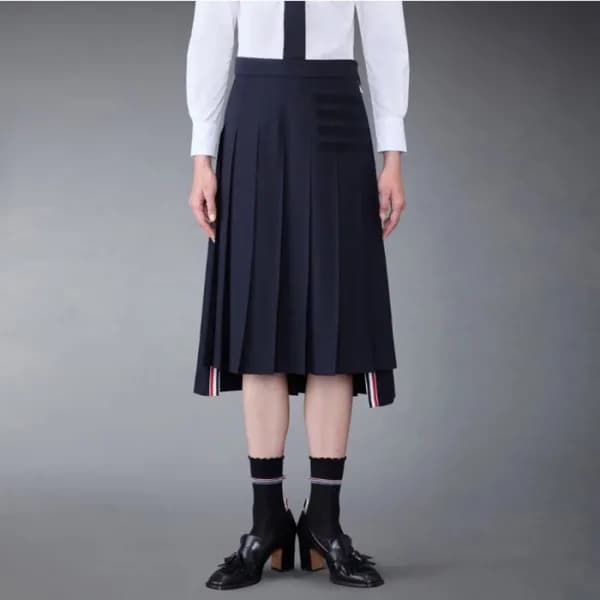 톰브라운 여성 네이비 스커트 - Thom Browne Womens Navy Skirts -… - 1