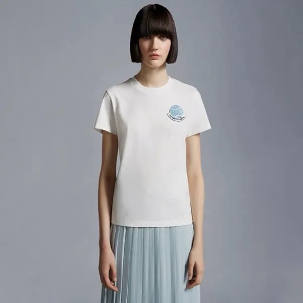 몽클레어 여성 라운드 반팔 티셔츠 - Moncler Womens Round Tshirts … - 1