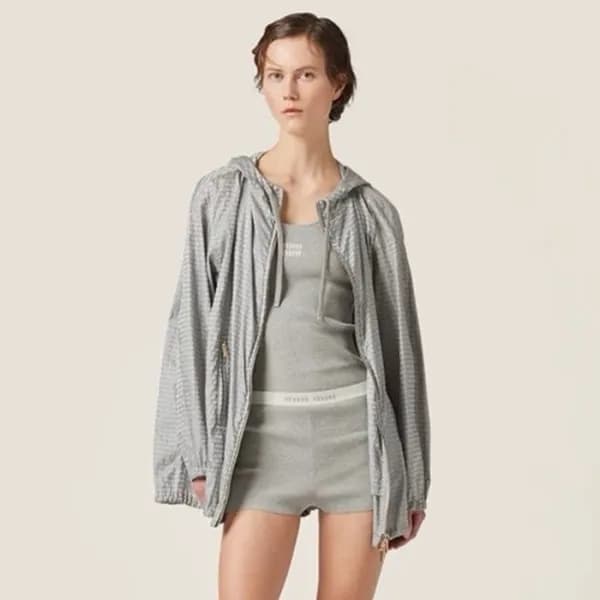 미우미우 여성 그레이 자켓 - Miumiu Womens Gray Jacket - mic20… - 1