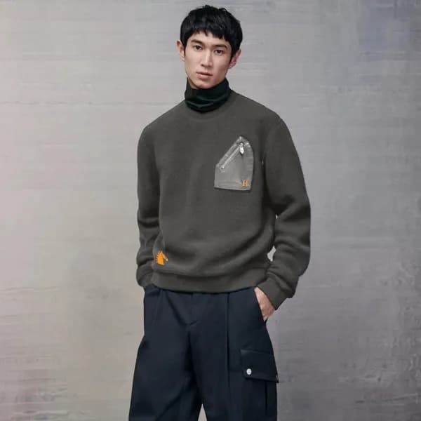 에르메스 남성 라운드 맨투맨 - Hermes Mens Round Tshirt - hec29… - 1