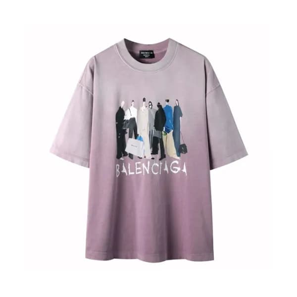 발렌시아가 남성 라운드 반팔 티셔츠 - Balenciaga Mens Round Tshirt… - 1