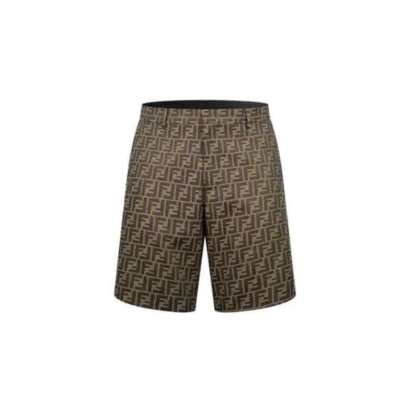 펜디 남성 카키 반바지 - Fendi Mens Khaki Shorts - fec5591x - 1