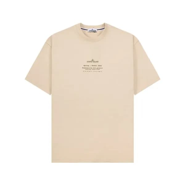 스톤아일랜드 남성 라운드 반팔 티셔츠 - Stone Island Mens Round Tsh… - 1