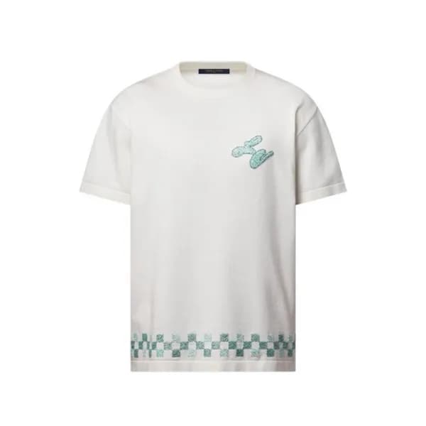 루이비통 남성 라운드 반팔 티셔츠 - Louis vuitton Mens Round Tshi… - 1