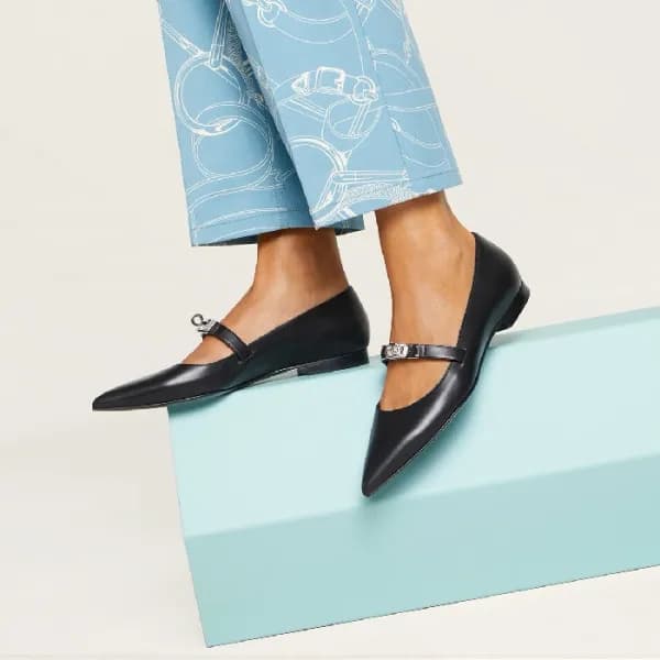 에르메스 여성 키아라 발레리나 플랫 슈즈 - Hermes Womens Kiara Flat … - 1