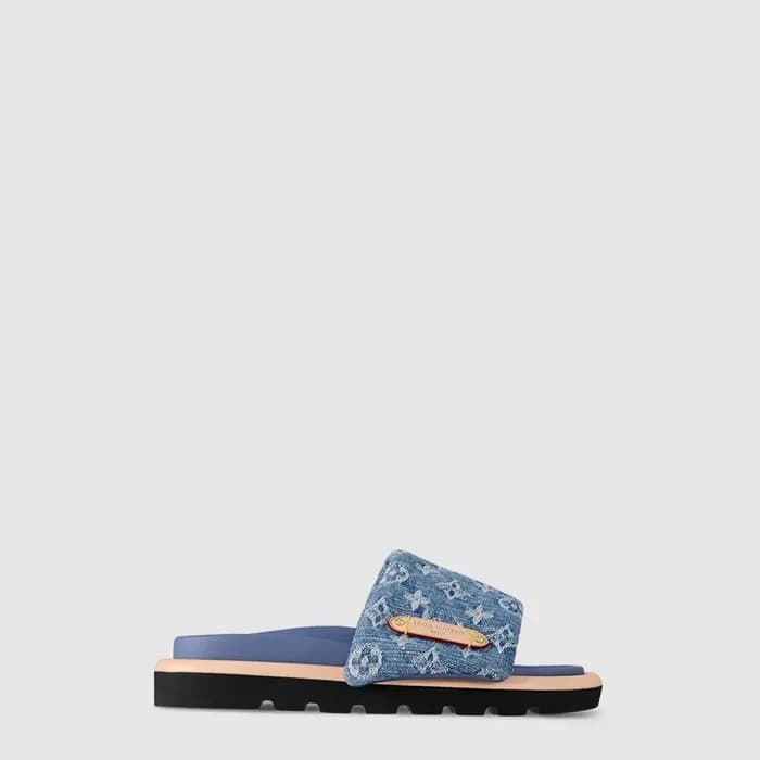루이비통 남/녀 풀 필로우 플랫 컴포트 뮬 - Louis vuitton Unisex Ful… - 1