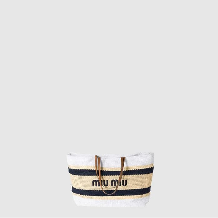 미우미우 여성 크로셰 토트백 - Miumiu Womens Crochet Tote Bag -… - 1