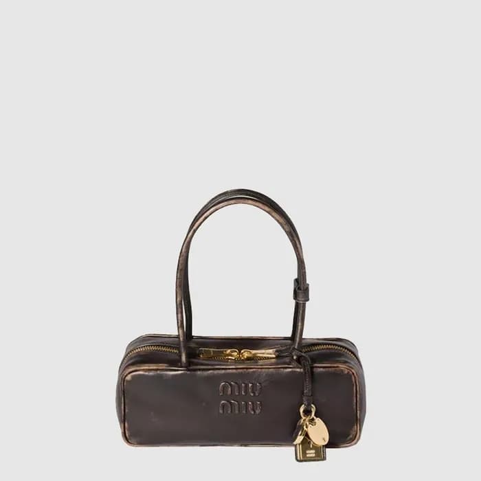미우미우 여성 가죽 보 백 - Miumiu Womens Beau Bag - mib12173… - 1