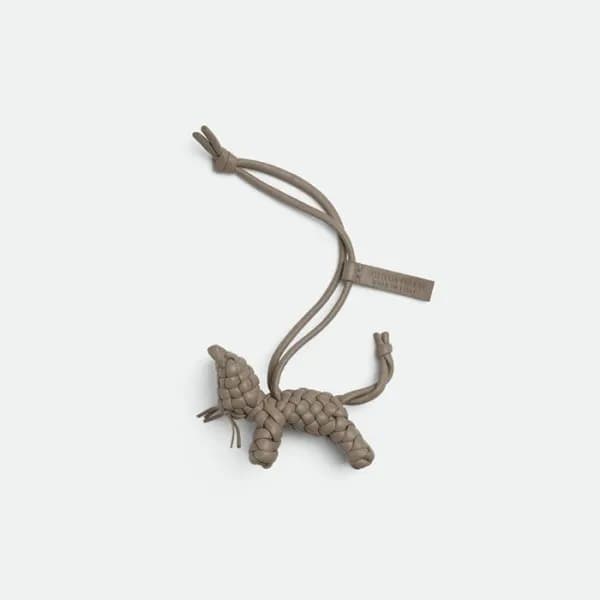 보테가 베네타 남/녀 인트레치오 키링 고양이 라임스톤 - Bottega veneta Uni… - 1