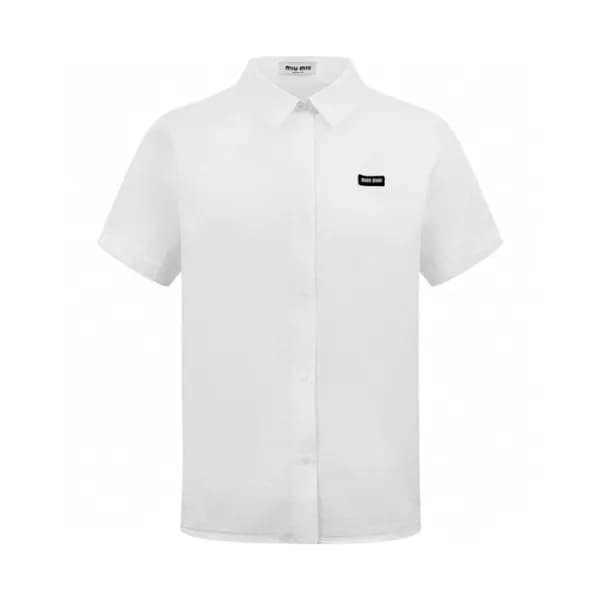미우미우 남성 폴로 반팔 티셔츠 - Miumiu Mens Polo Tshirt - mic1… - 1