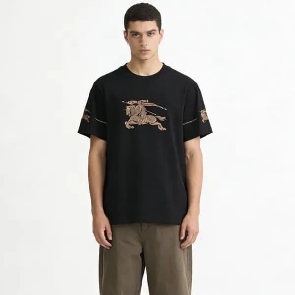 버버리 남성 라운드 반팔 티셔츠 - Burberry Mens Round Tshirt - b… - 1