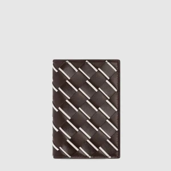 보테가 베네타 남성 인트레치아토 폴드오버 카드 케이스 - Bottega veneta Men… - 1