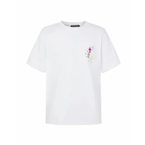 크롬하츠 남성 라운드 반팔티 - Chrom Hearts Mens Round Tshirt -… - 1