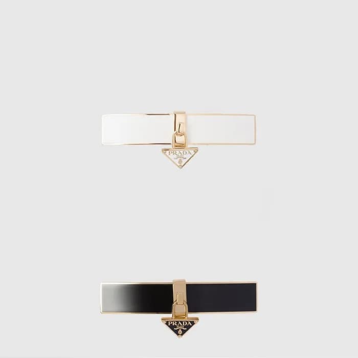 프라다 여성 심볼 헤어 클립 - Prada Womens Symbol Hair Clip - acc10272x - 1