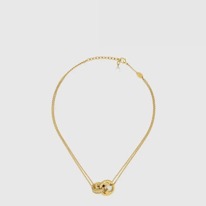 구찌 여성 블론디 더블 체인 네크리스 - Gucci Womens Blondie Double Chain Necklace - acc10675x - 1