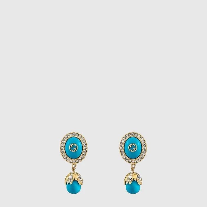 구찌 여성 인터로킹 G 펄 이어링 - Gucci Womens Interlocking G Pearl Earring - acc10743x - 1