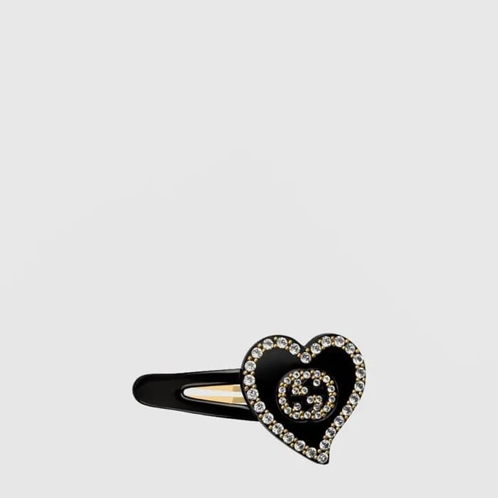 구찌 여성 GG 하트 헤어핀 - Gucci Womens GG Heart Hairpin - acc10909x - 1