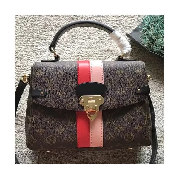 Louis Vuitton MonogramTop Handle Shoulder Bag,27cm… - 1