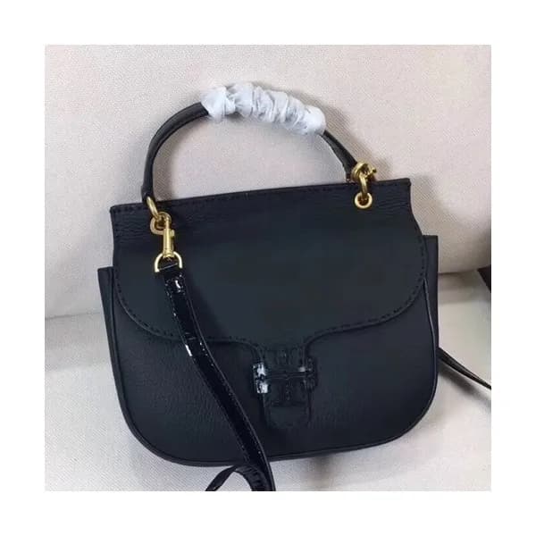 Tory Burch Leather Black Tote Shoulder Bag,25cm - … - 1