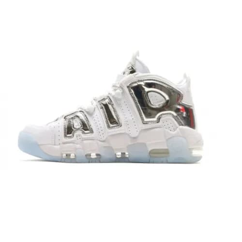 Nike 2018 Air More Up Tempo White Chrome BlueTin -… - 1