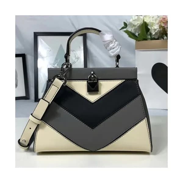 Michael Kors Leather Gramercy Frame Tote Shoulder … - 1