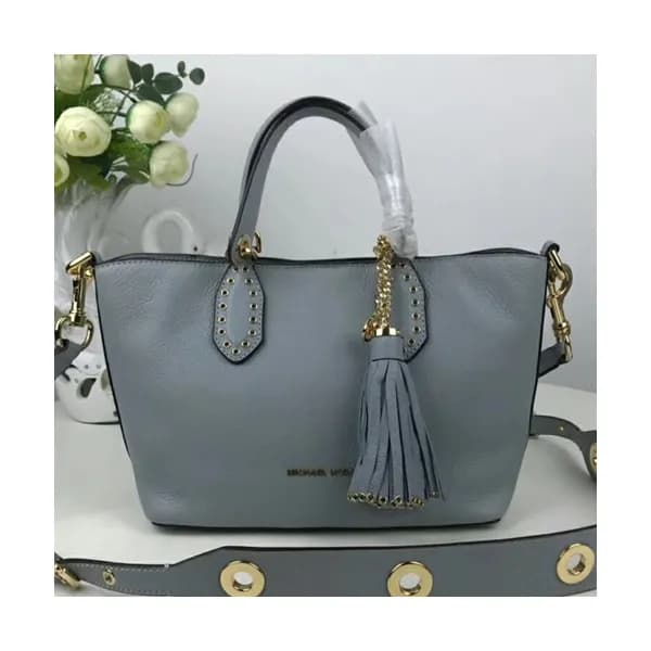 Michael Kors 2018 Brooklyn Leather Tassel Tote Sho… - 1