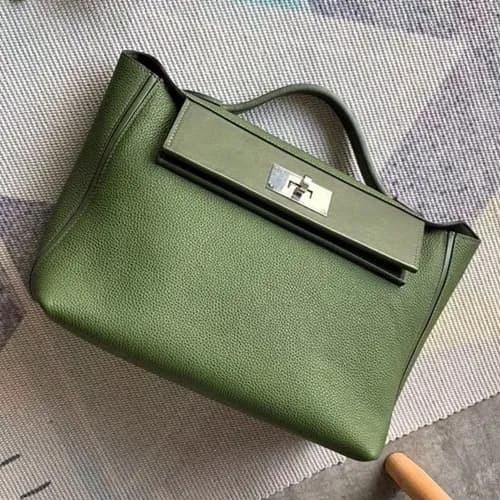 Hermes Kelly 2424 Togo Leather Tote Shoulder Bag ,… - 1