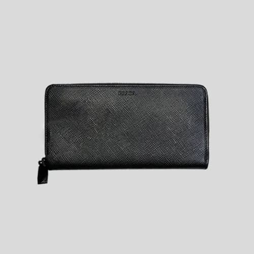 Prada 2018 Mens Saffiano Leather Zippy Long Purse … - 1