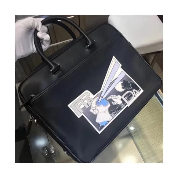 Prada 2018 Nylon Mens Business Bag ,36CM - 프라다 201… - 1