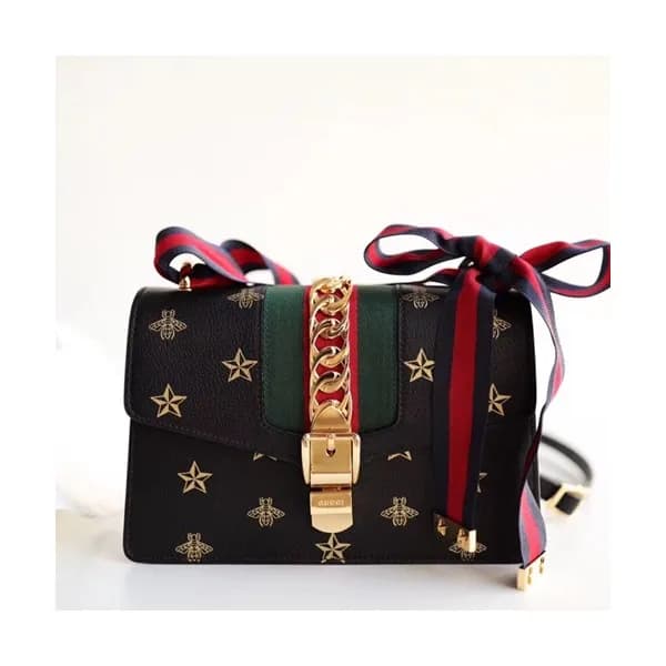 Gucci Sylvie Leather Women Shoulder Bag,25CM - 구찌 … - 1