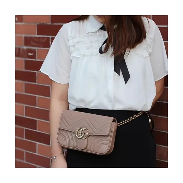 Gucci GG Marmont Matlase Women Shoulder Bag,22CM -… - 1