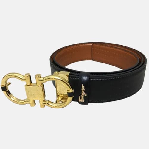 Salvatore Ferragamo 2019 Mens Gancio Buckle Leathe… - 1