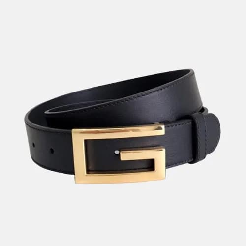 Gucci 2019 Mens Signature Steel Buckle Business Le… - 1